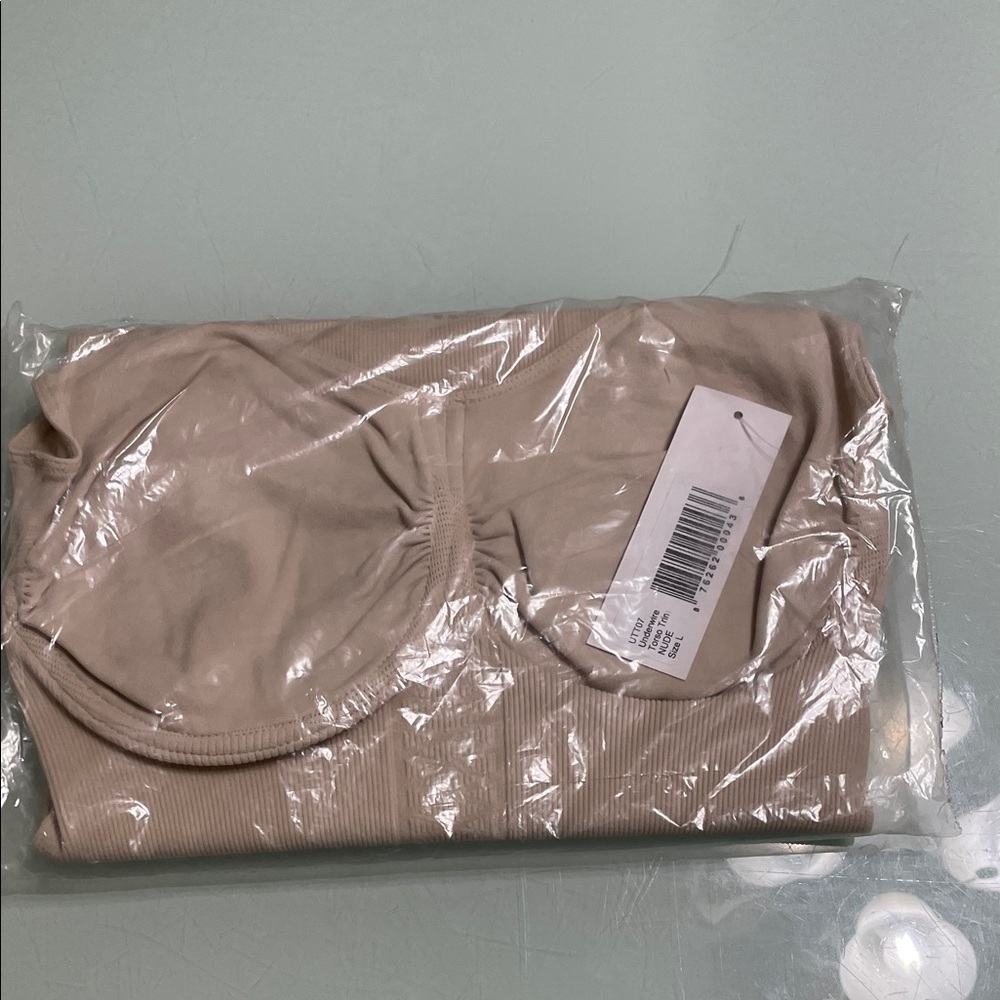 Uniqlo Light Tan Ribbed Top